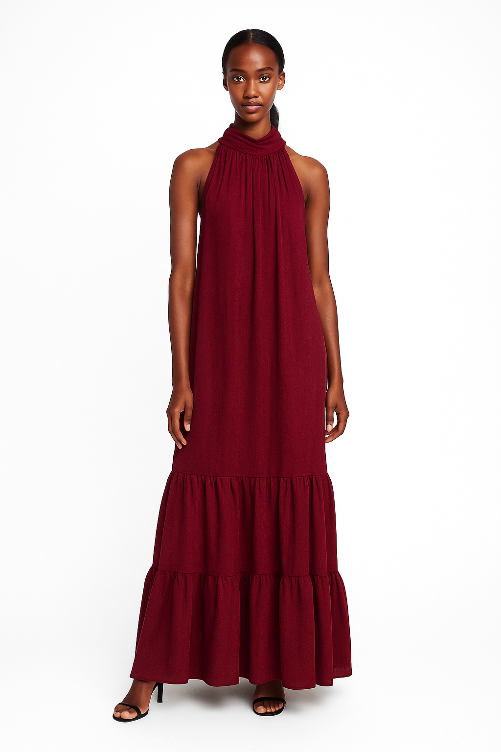 Sleeveless Backless Mini Dress