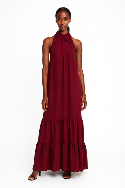 Sleeveless Backless Mini Dress